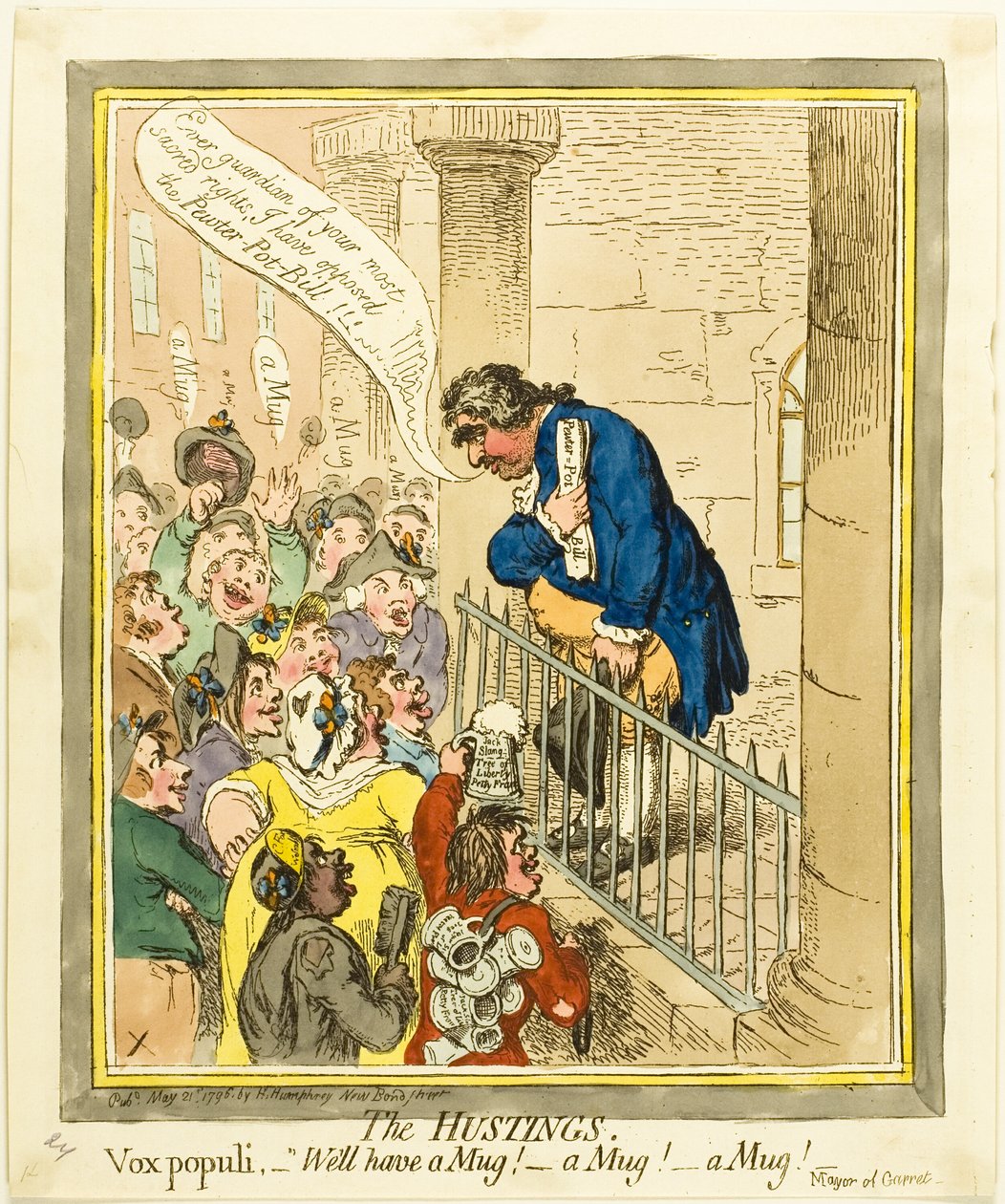 Předvolební akce od James Gillray