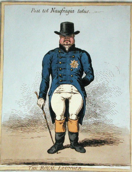 Královské lehátko (ručně kolorovaný lept) od James Gillray
