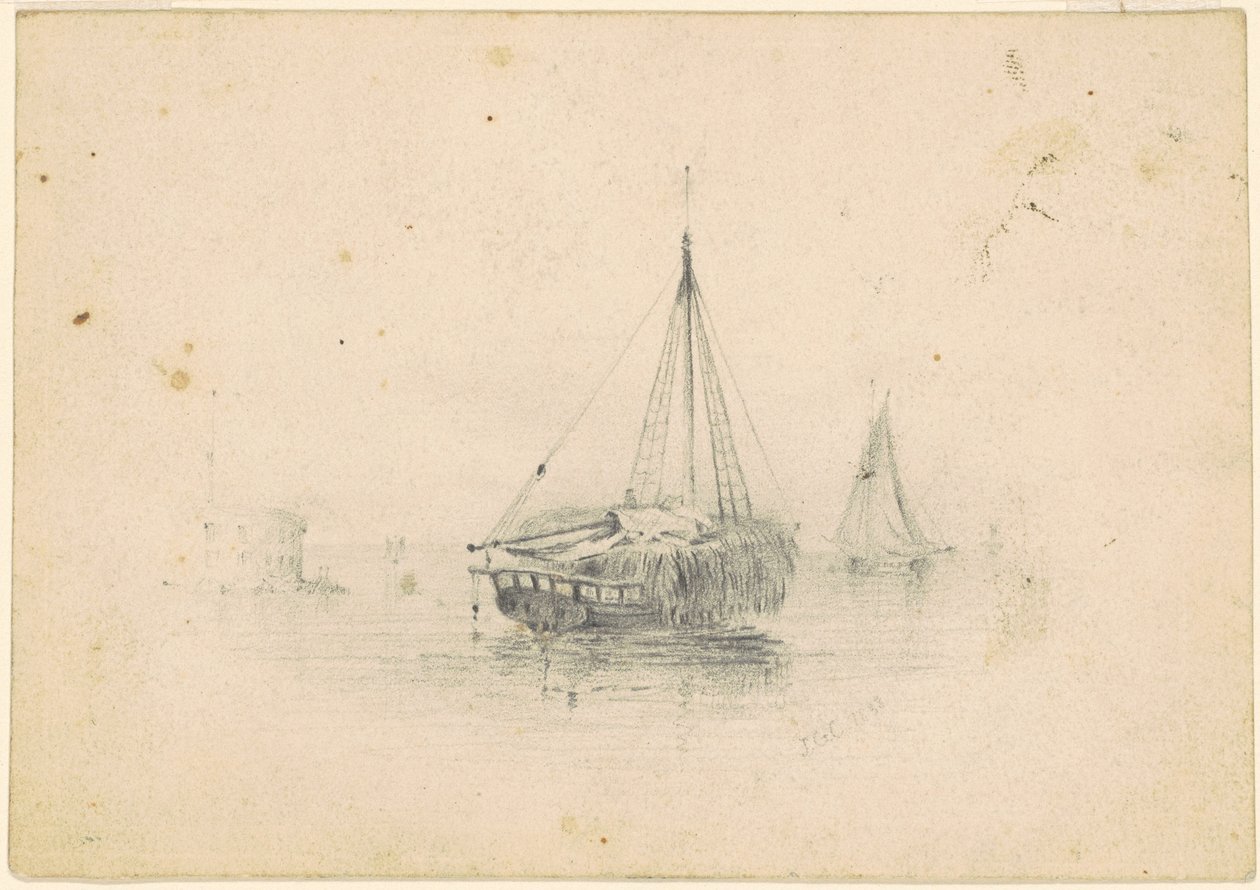 Lodě v Anchor od James Goodwyn Clonney