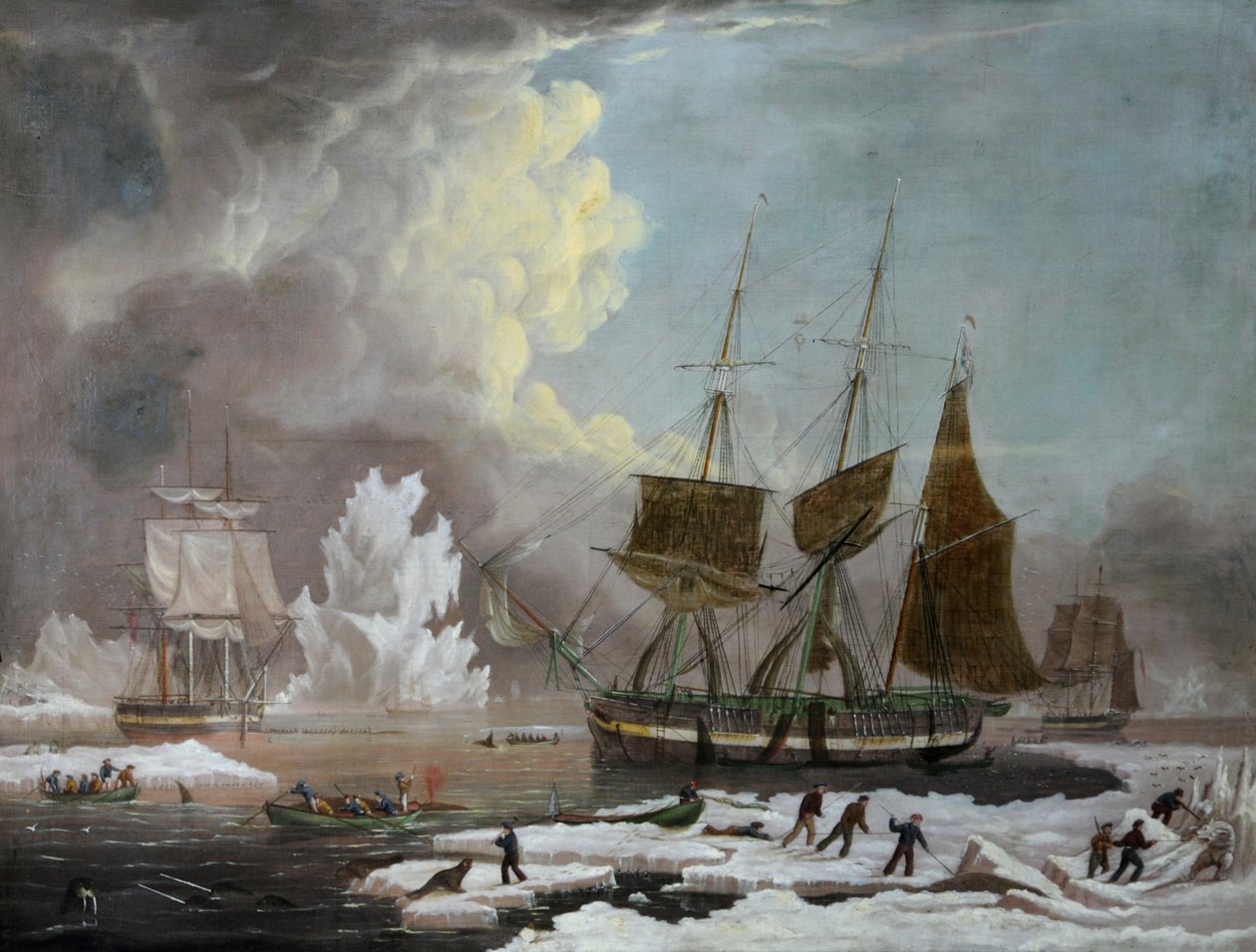 Hull Whaler, "Harmonie" (olej na plátně) od James H. Wheldon