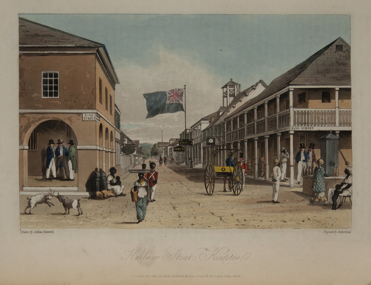 Harbour Street, Kingston od James Hakewill