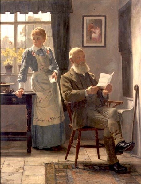 Dopis od James Hayllar