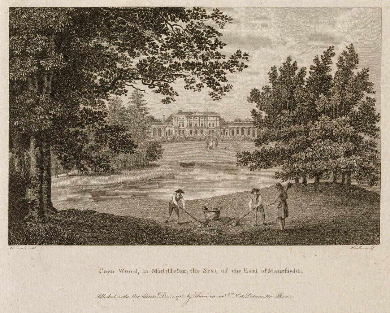 Kenwood House, Hampstead, Londýn, 1786 od James Heath