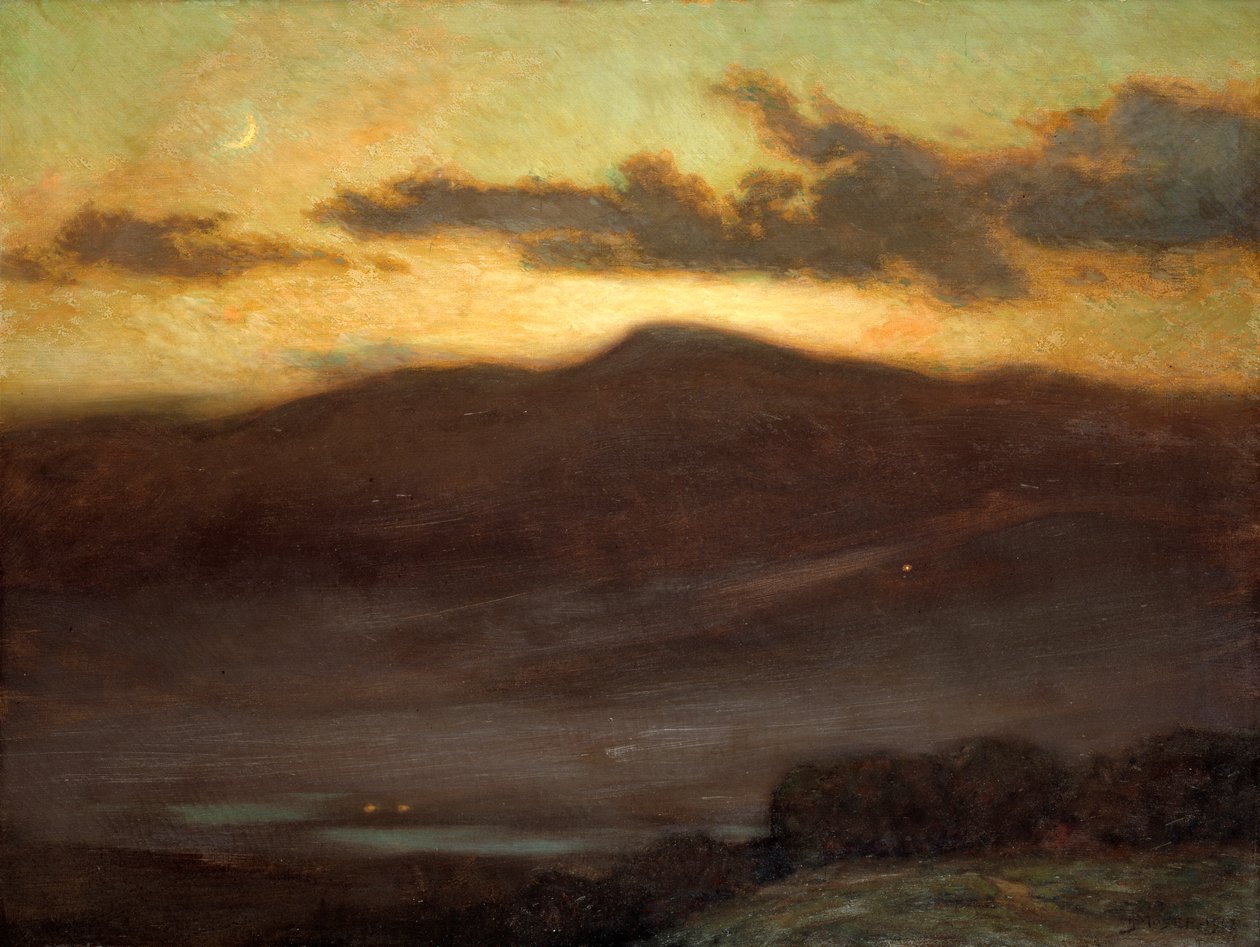Západ slunce, Mount McIntyre, 1907. od James Henry Moser