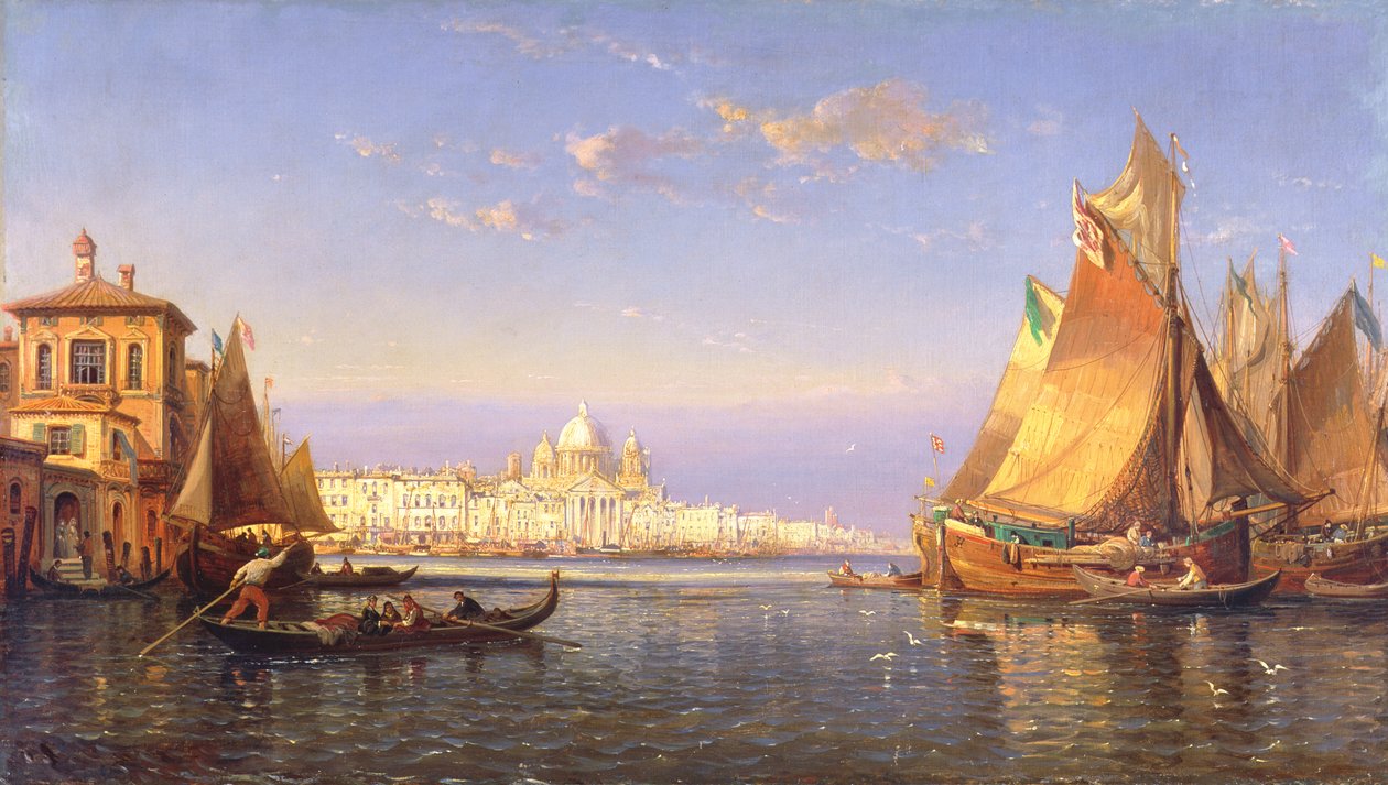 Benátky, kolem roku 1850 (olej na plátně) od James Holland
