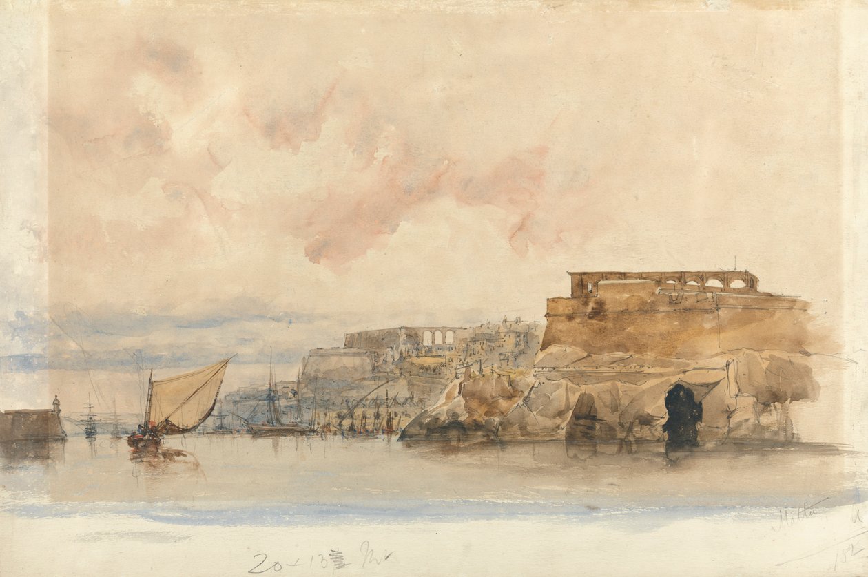 Pohled na Vallettu, Malta od James Holland