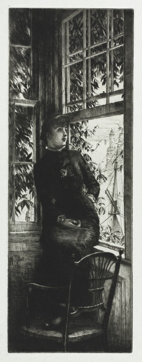 Na pobřeží, 1880. od James Jacques Joseph Tissot