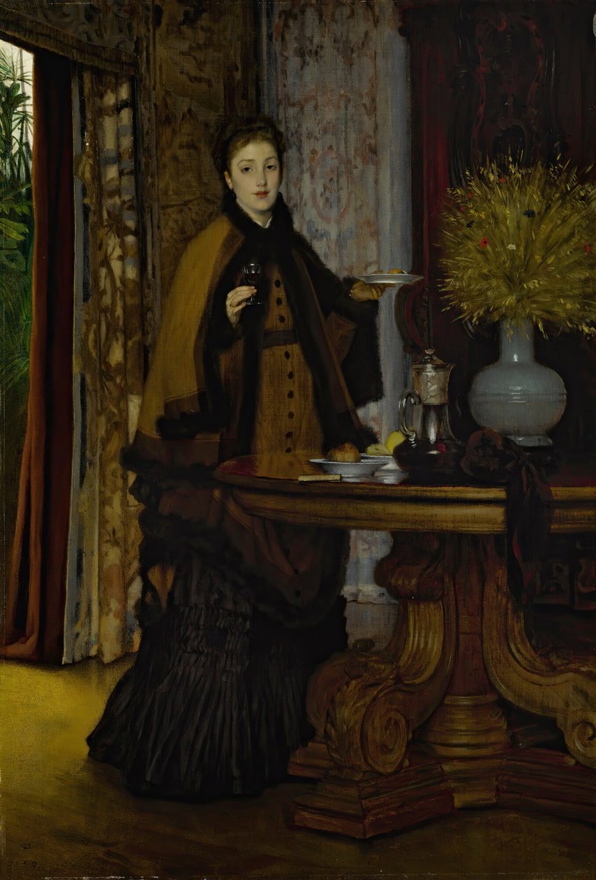 Odpolední čaj Le Goúter, 1869. od James Jacques Joseph Tissot