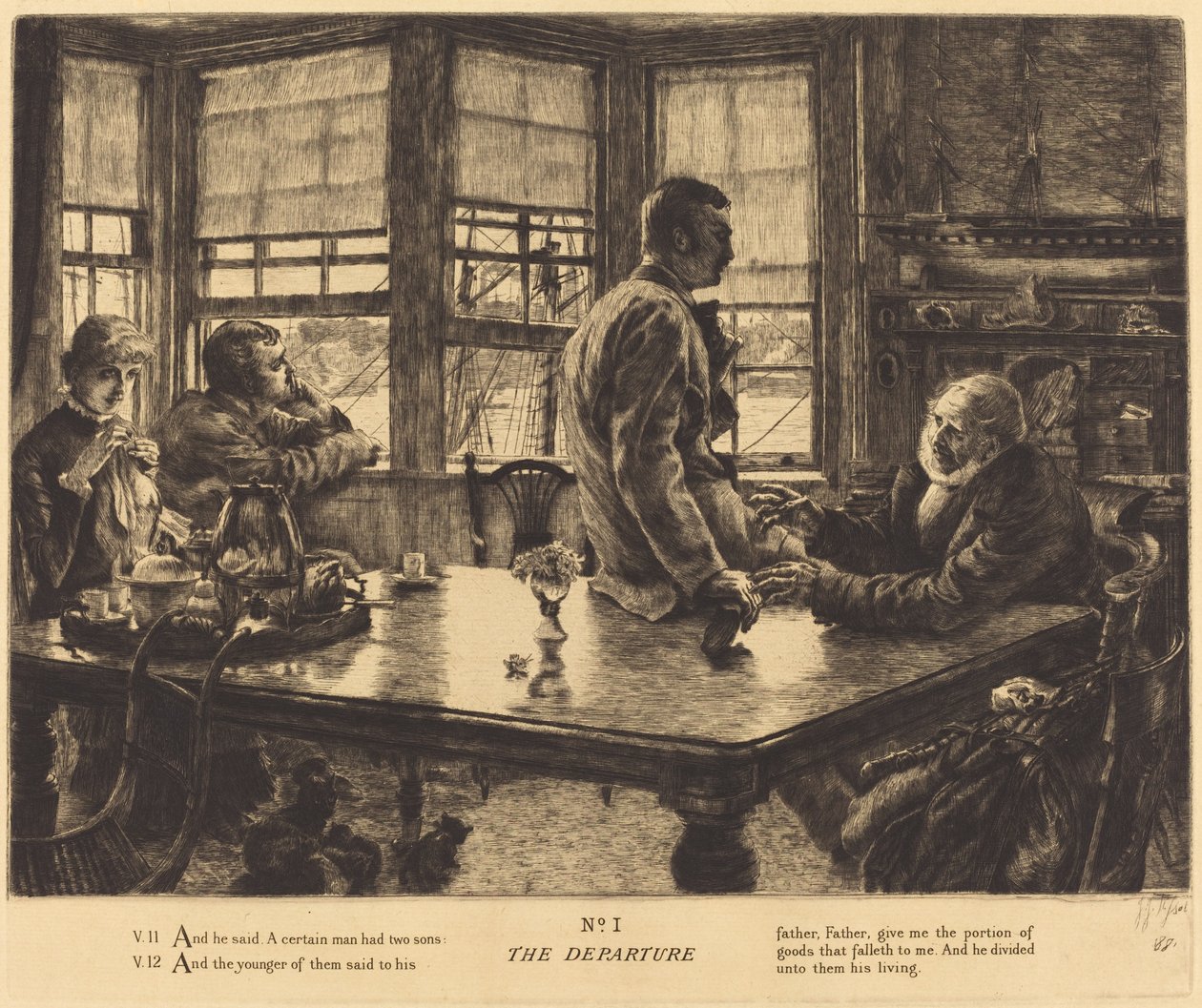 Odjezd od James Jacques Joseph Tissot