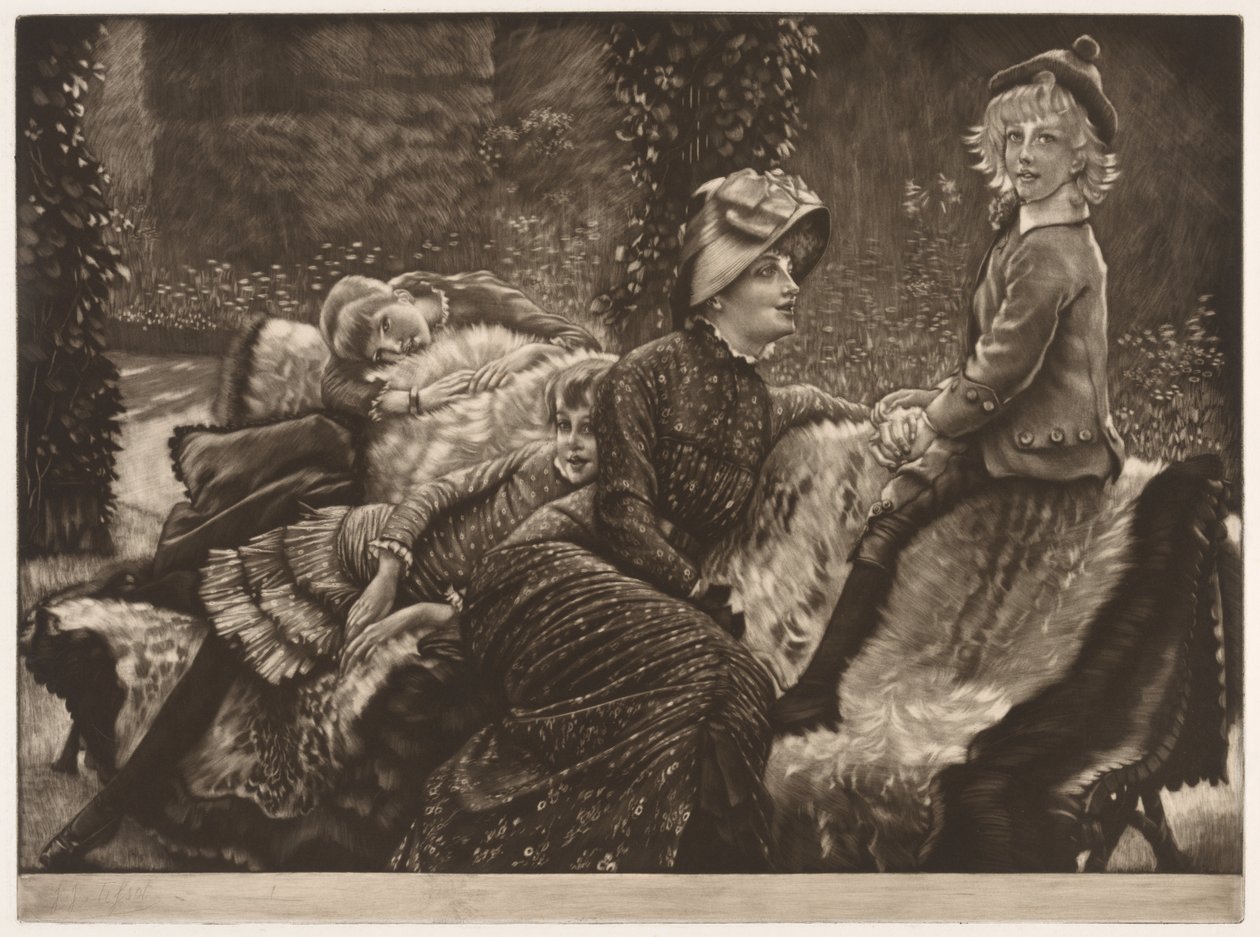 Zahradní lavička, 1883. od James Jacques Joseph Tissot