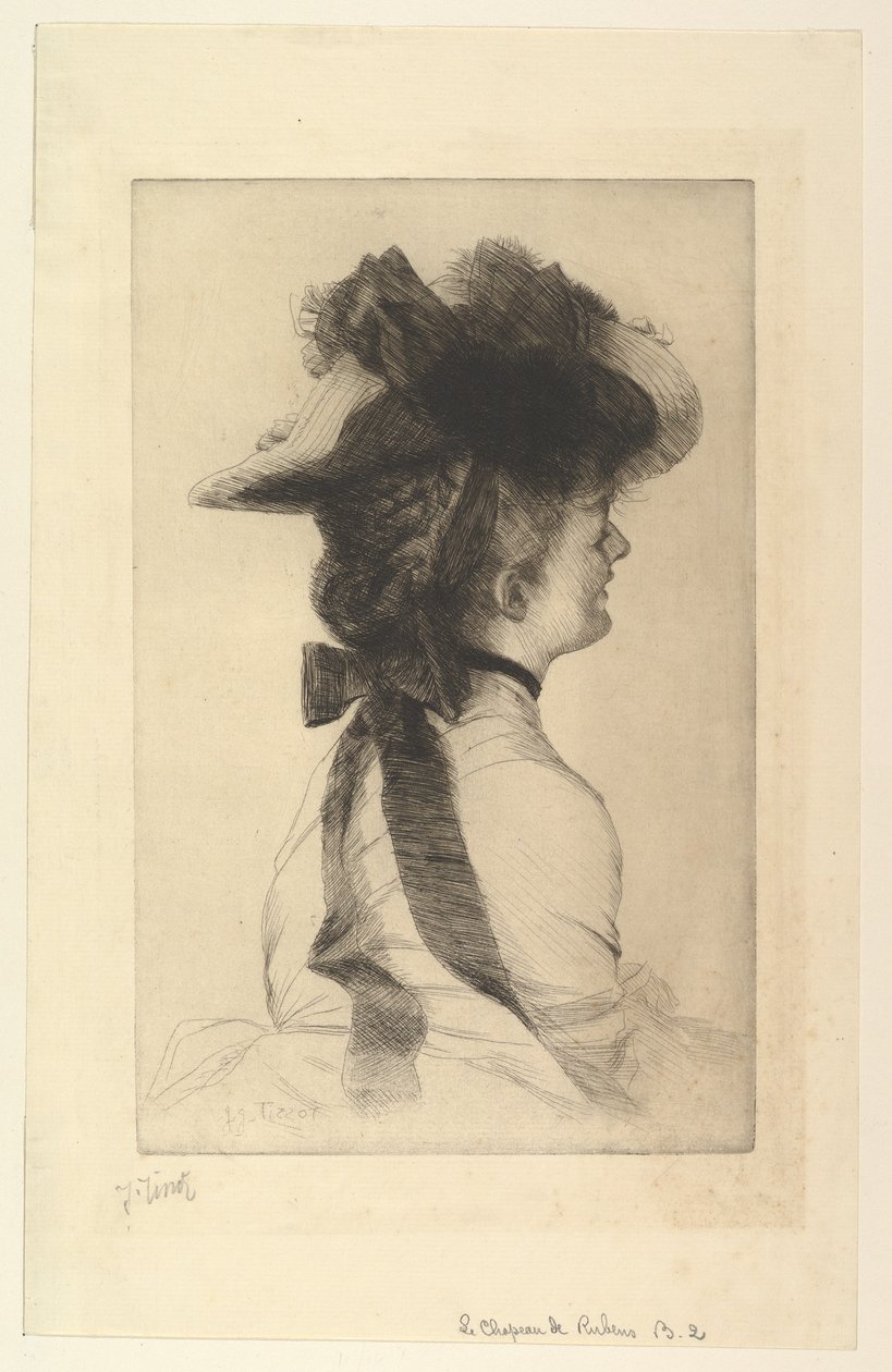 Rubensův klobouk, 1875. od James Jacques Joseph Tissot