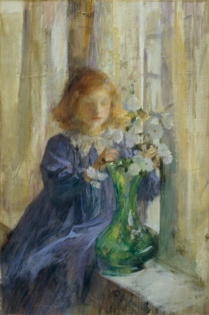 Zelená váza od James Jebusa Shannon