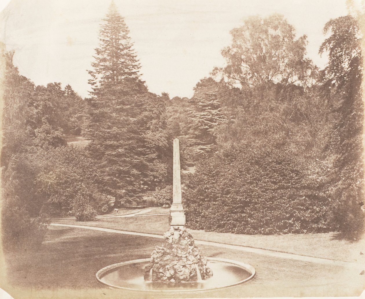 Na zahradě. Blenheim, 1853-56. od James Knight