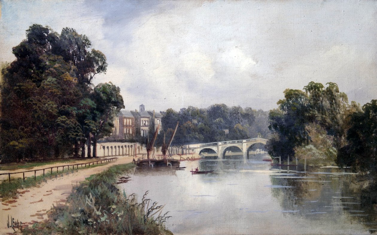 Cholmondeley Walk, pohled směrem k Richmond Bridge od James Lewis