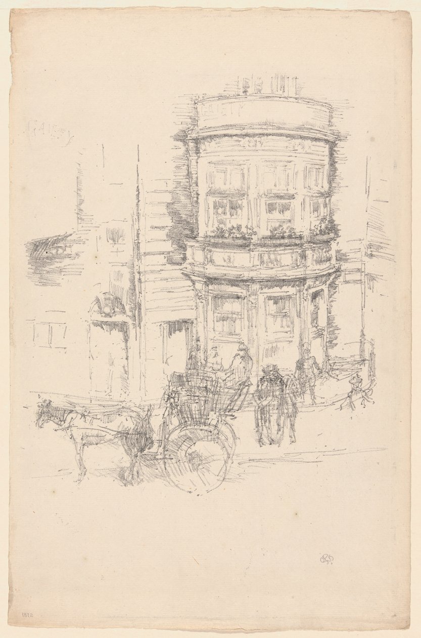 Zadní část divadla Gaiety od James Abbott McNeill Whistler