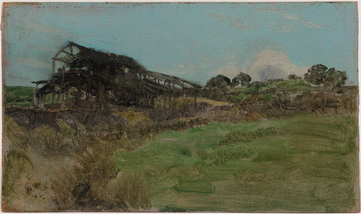 Modrá a smaragdová: Uhelný důl od James Abbott McNeill Whistler