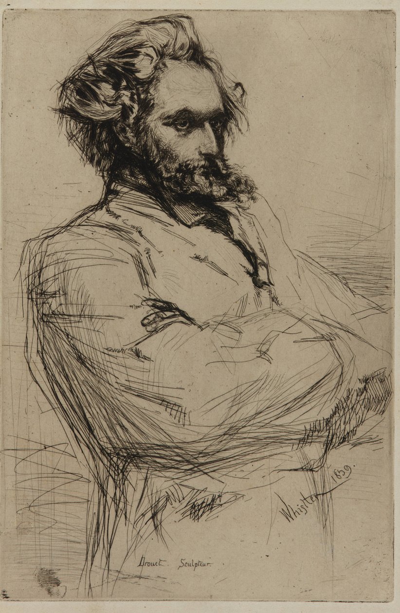 C. L. Drouet, sochař od James Abbott McNeill Whistler