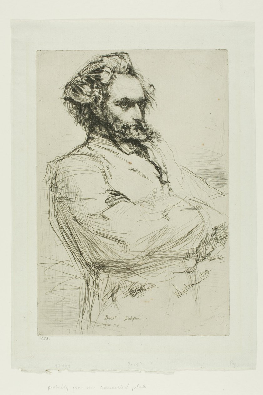 C. L. Drouet, sochař od James Abbott McNeill Whistler