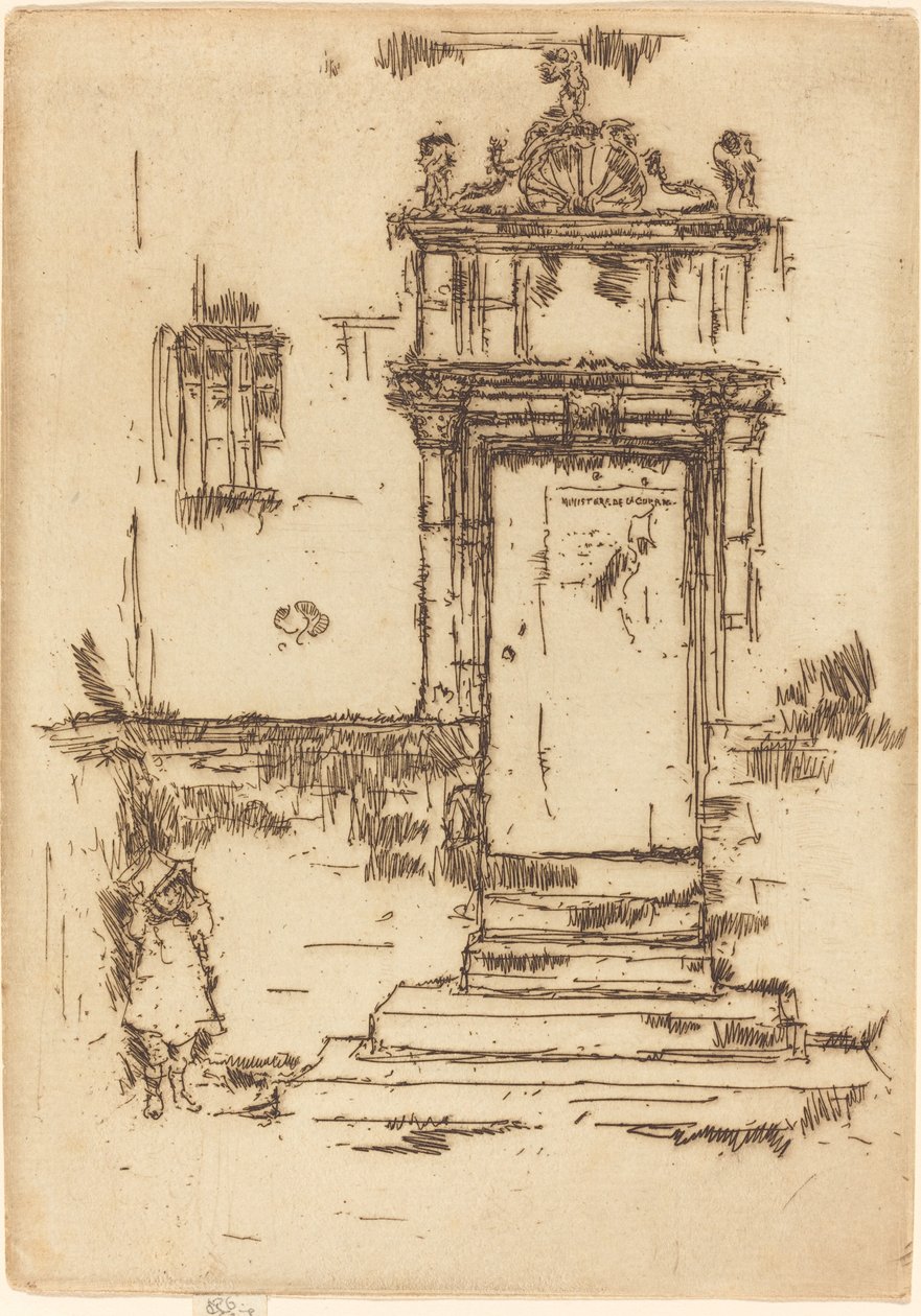 Dveře do kaple, Montresor od James Abbott McNeill Whistler