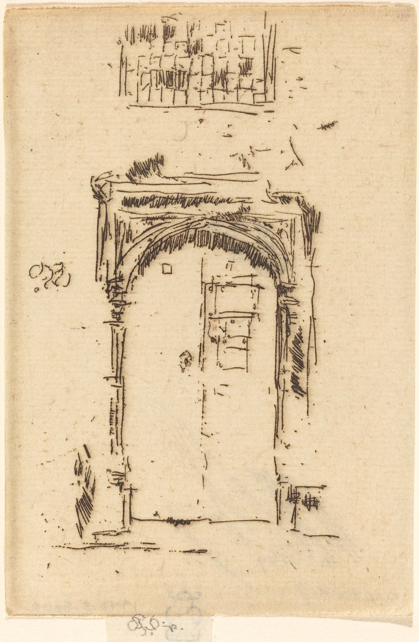 Kostelní dveře, Edgemere od James Abbott McNeill Whistler