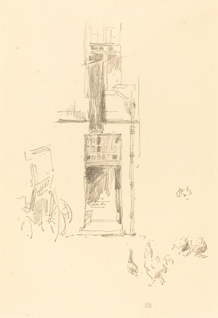 Kohouti a slepice, Hôtel Colbert od James Abbott McNeill Whistler