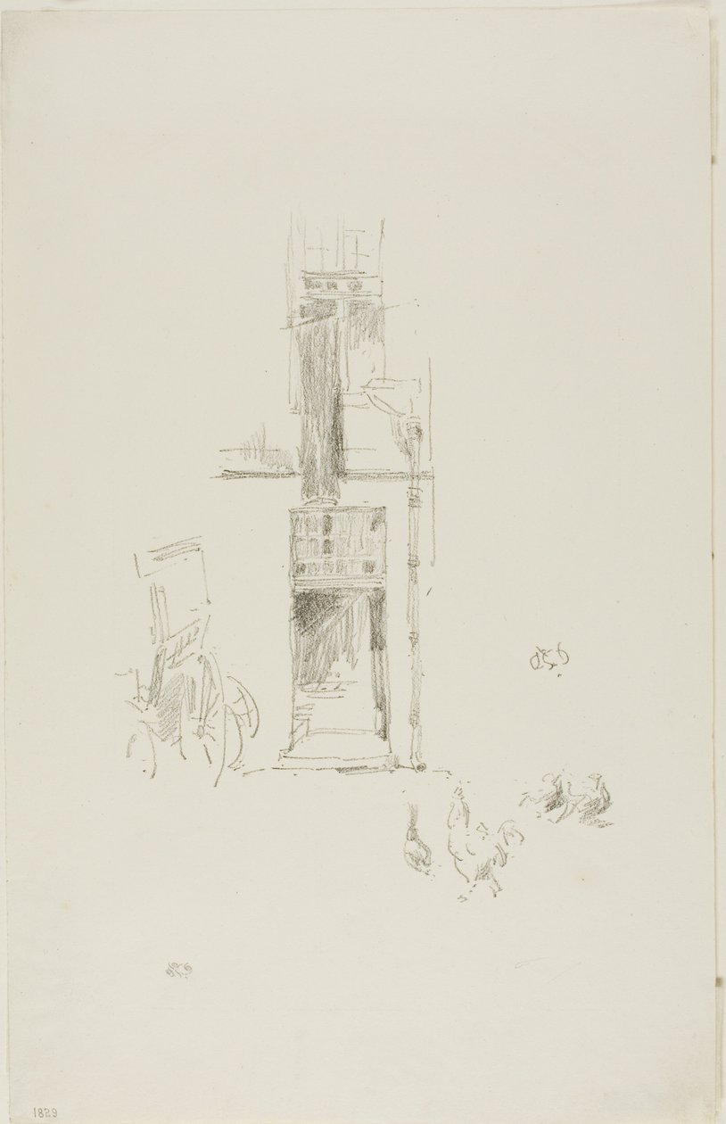 Kohouti a slepice, Hôtel Colbert od James Abbott McNeill Whistler