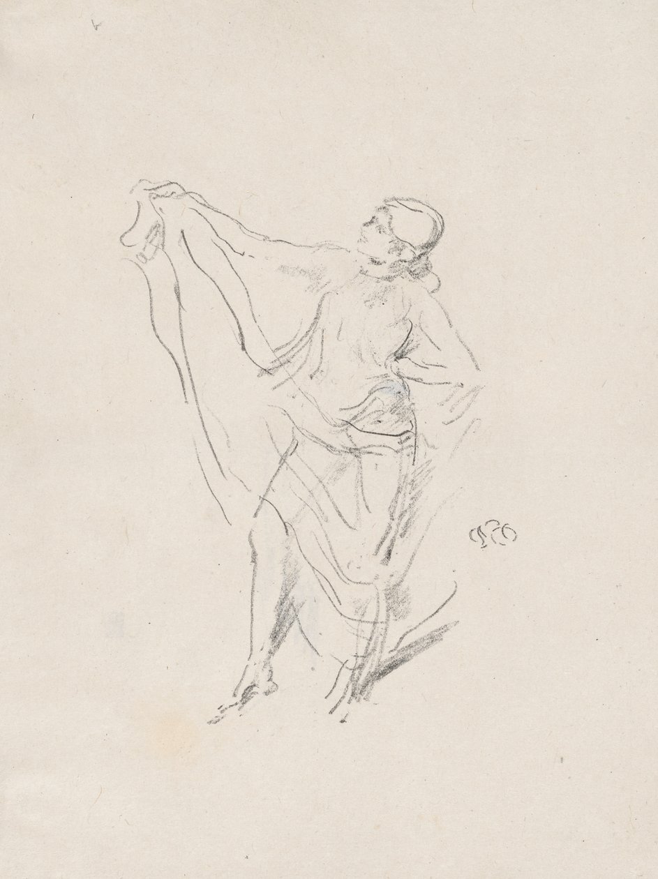 Model s drapérií, tanec od James McNeill Whistler