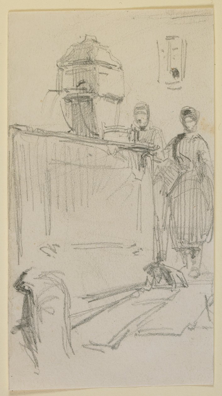 Postavy u fontány od James Abbott McNeill Whistler
