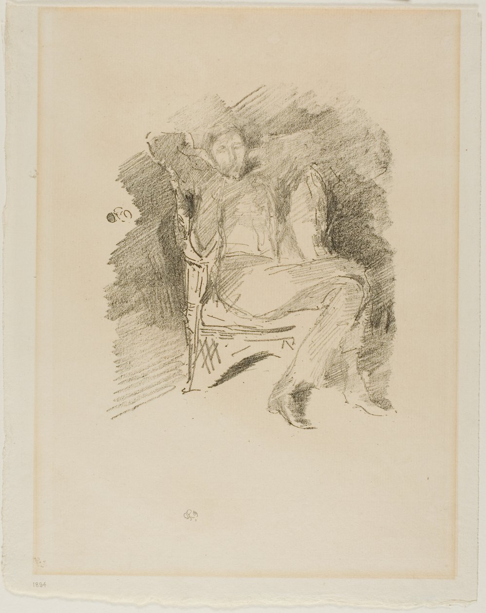 Firelight: Joseph Pennell, č. 1 od James Abbott McNeill Whistler