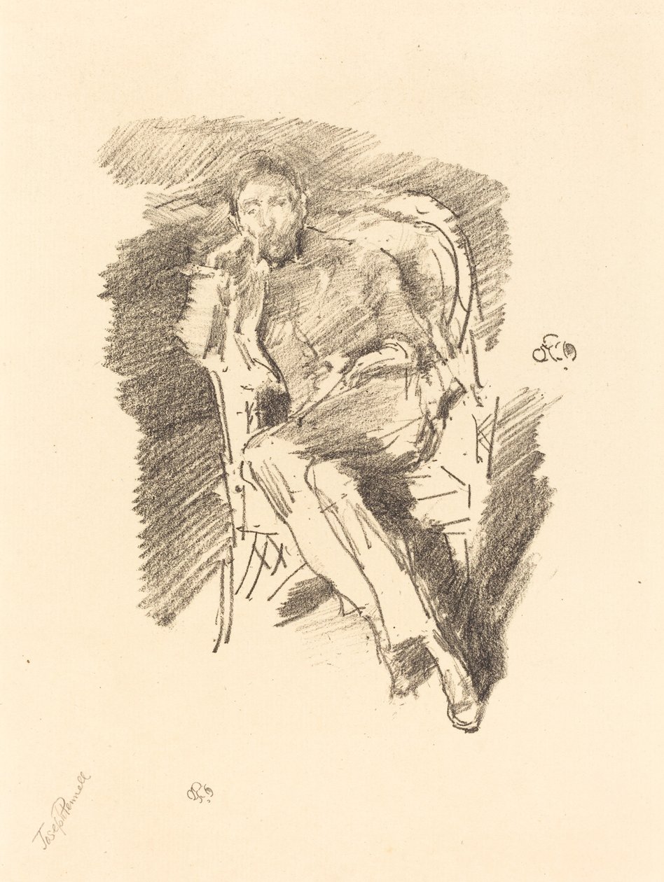 Firelight: Joseph Pennell, č. 2 od James Abbott McNeill Whistler