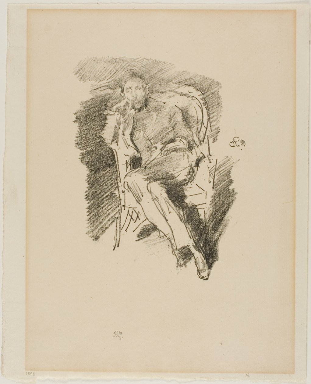 Firelight: Joseph Pennell, č. 2 od James Abbott McNeill Whistler
