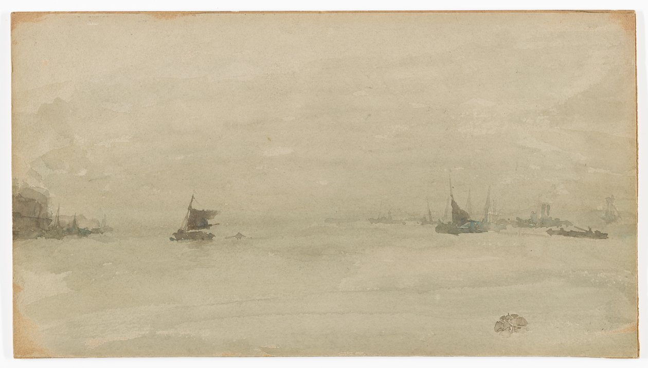 Šedá a stříbrná – Liverpool od James Abbott McNeill Whistler
