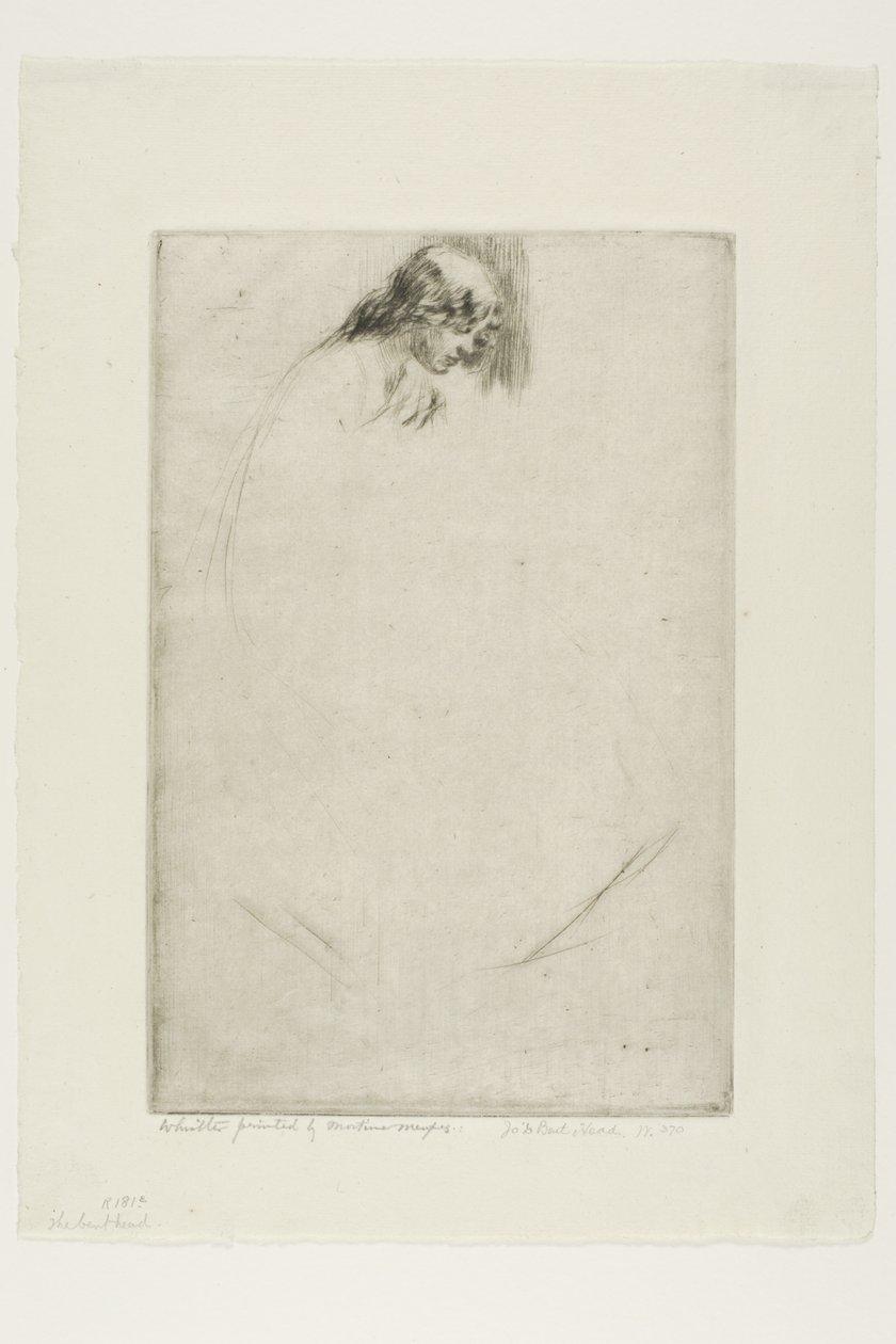 Joova ohnutá hlava od James McNeill Whistler