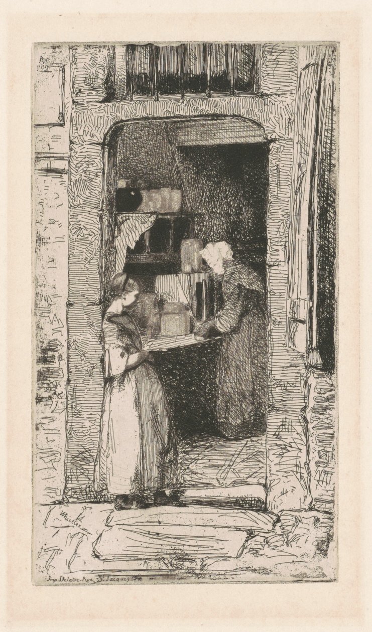 Prodejce hořčice od James Abbott McNeill Whistler