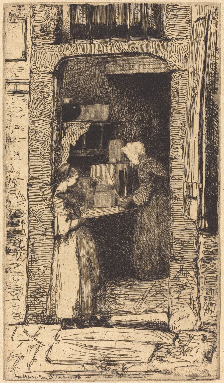 Prodejce hořčice od James Abbott McNeill Whistler