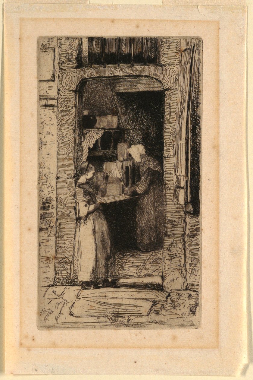 Prodejce hořčice od James Abbott McNeill Whistler