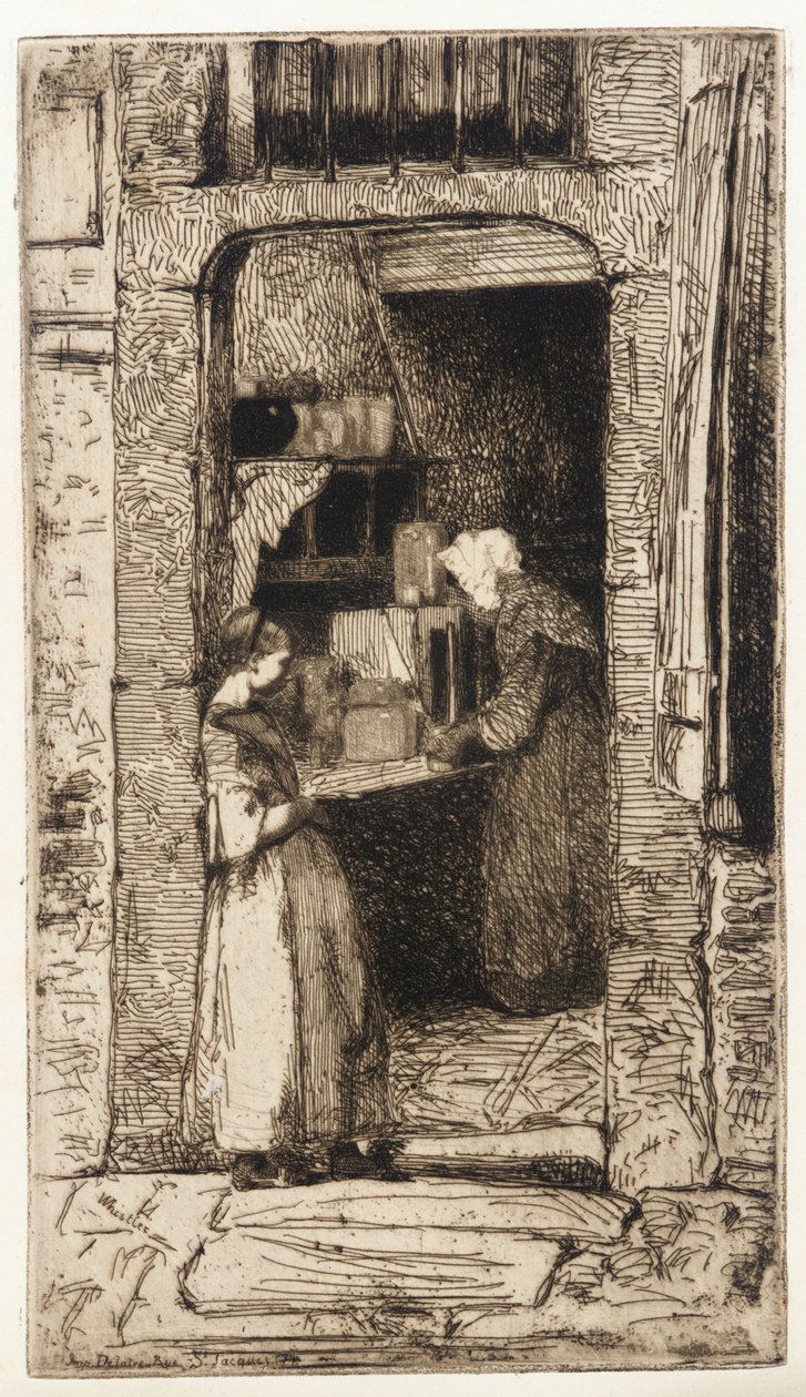 Prodejce hořčice od James Abbott McNeill Whistler