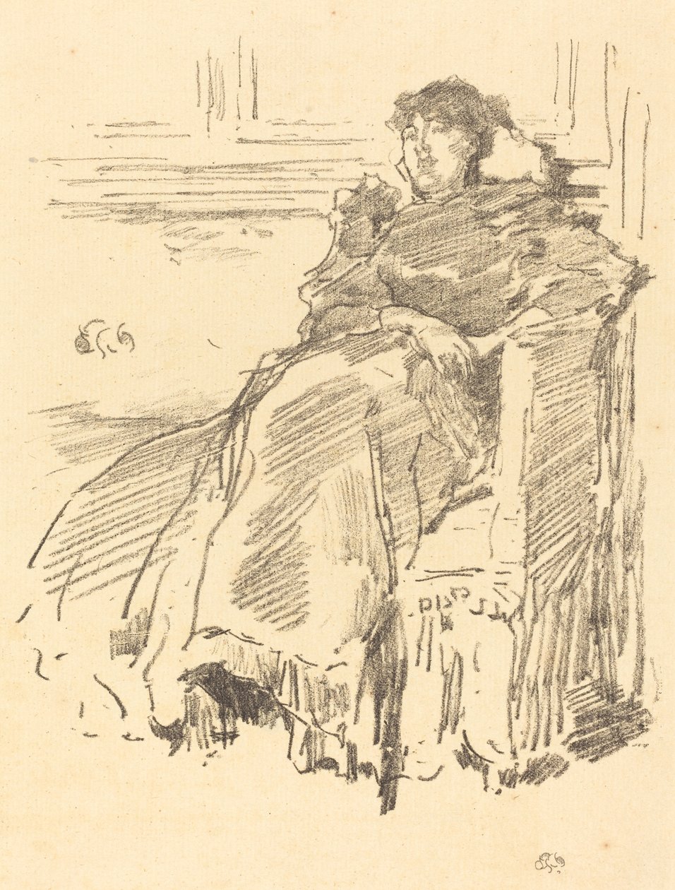 Červené šaty od James Abbott McNeill Whistler