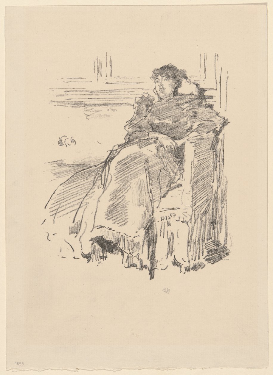 Červené šaty od James McNeill Whistler