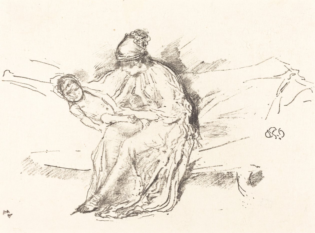 Matka a dítě, č. 4 od James Abbott McNeill Whistler