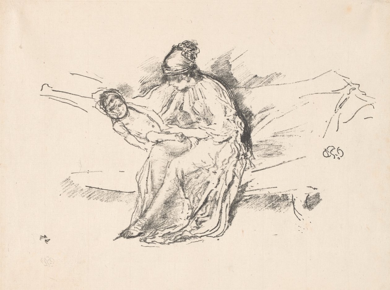 Matka a dítě, č. 4 od James Abbott McNeill Whistler