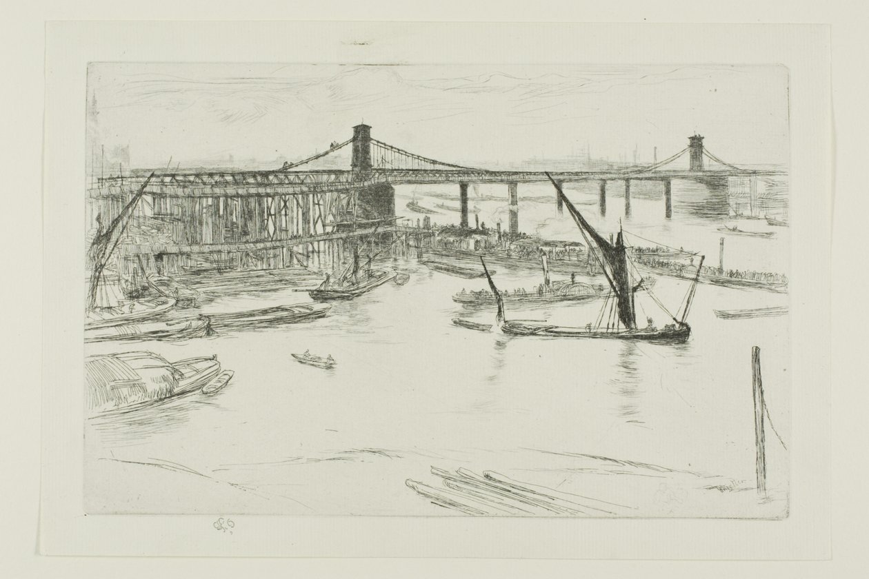 Starý Hungerford Bridge od James Abbott McNeill Whistler