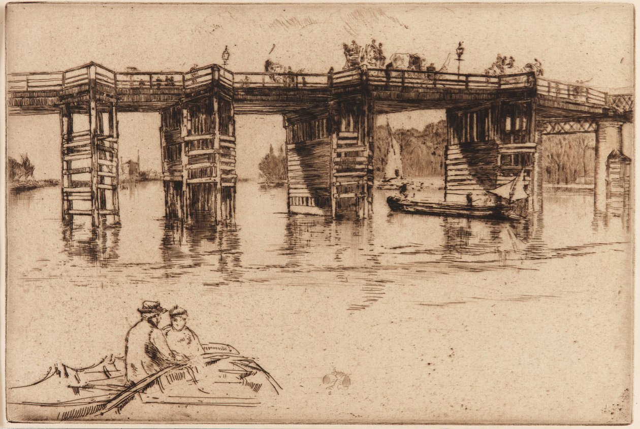 Starý most Putney od James Abbott McNeill Whistler