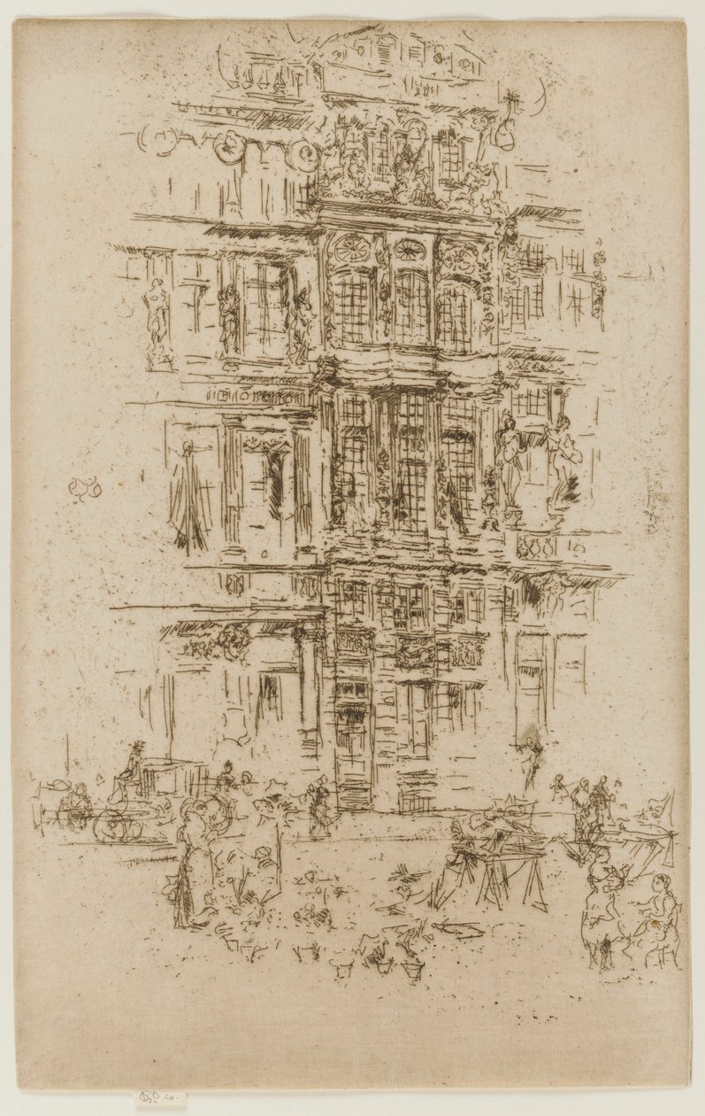 Paláce, Brusel od James Abbott McNeill Whistler