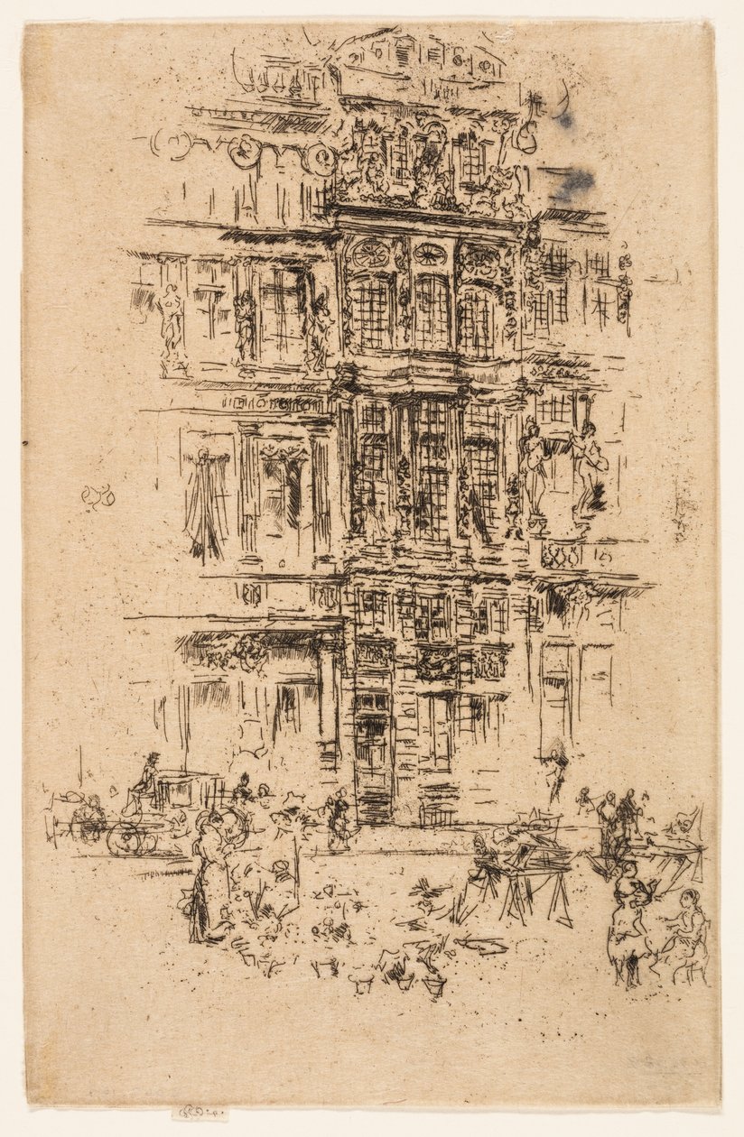 Paláce, Brusel od James Abbott McNeill Whistler