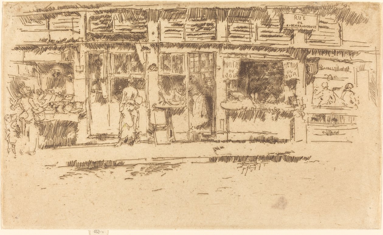 Rue de la Rochefoucauld od James Abbott McNeill Whistler