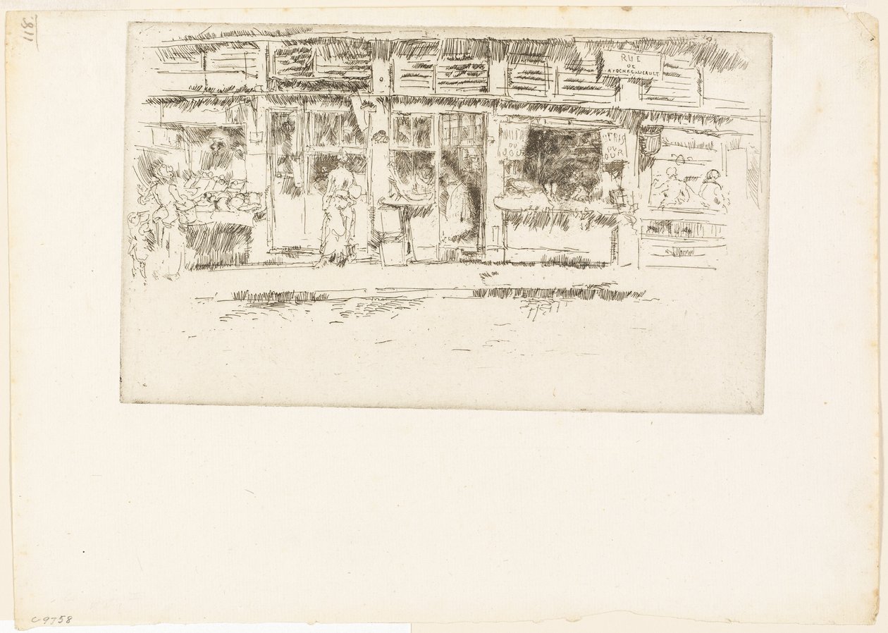 Rue de la Rochefoucauld od James Abbott McNeill Whistler