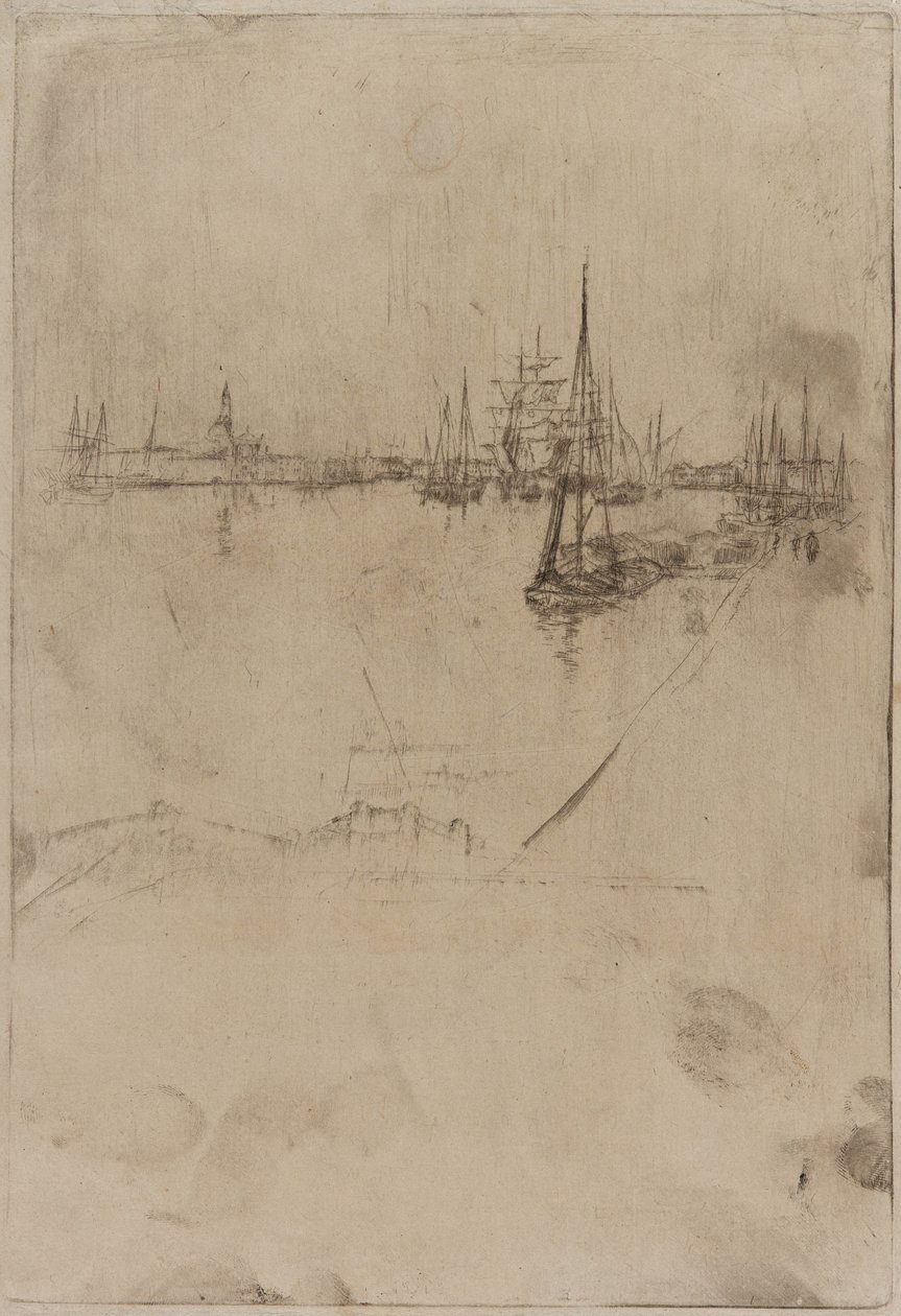 Doprava, Benátky od James Abbott McNeill Whistler