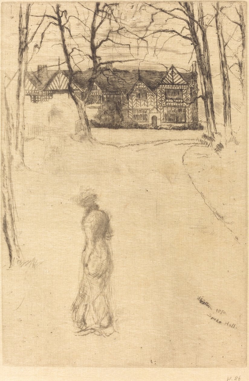 Speke Hall, č.1 od James Abbott McNeill Whistler