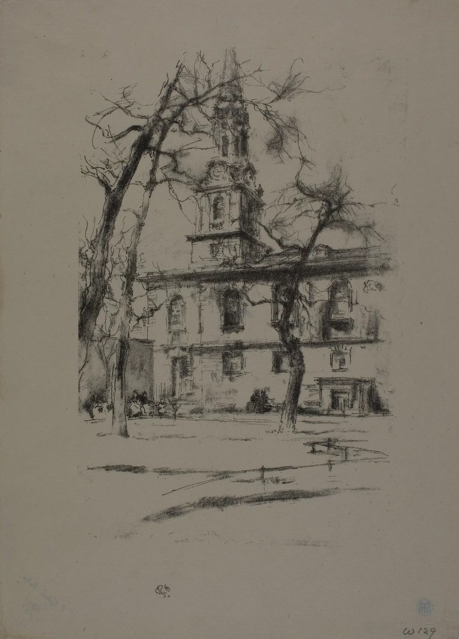 St. Giles-in-the-Fields od James Abbott McNeill Whistler
